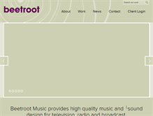 Tablet Screenshot of beetrootmusic.com